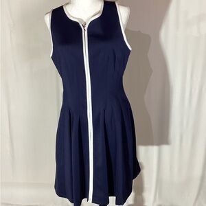 Betsey Johnson Navy Dress with White Accents size US 10